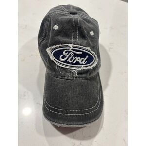 Ford Oval Logo Embroidered Distressed Baseball Cap Outdoor Cap